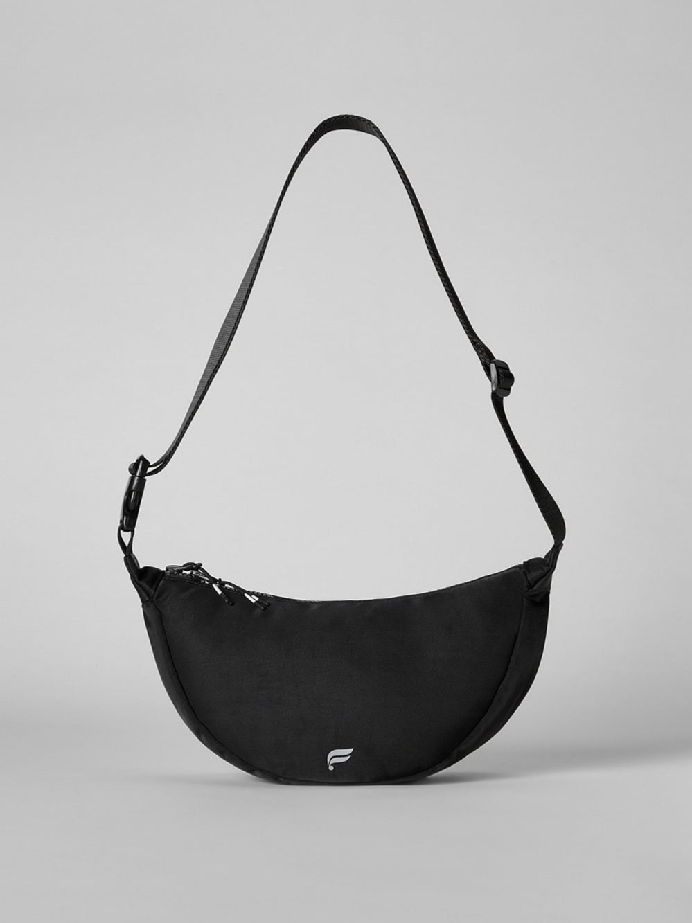 Fabletics Black Crescent Crossbody Bag